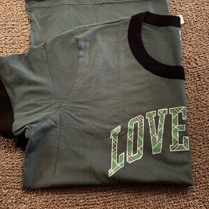Victoria secret pink olive green brand new t shirt